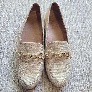 Naturalize Mariana Preppy Academia Comfy Slip On Tan Neutral Loafer shoes Sz